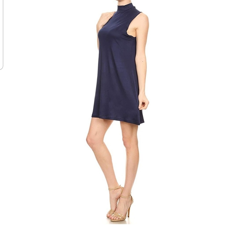 Summer dress turtlenecks light soft mini